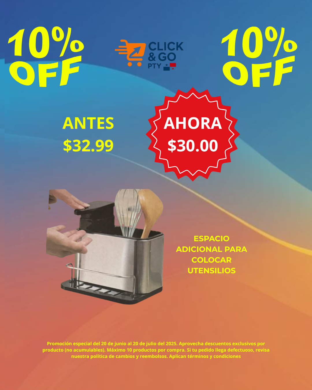 DISPENSADOR DE JABON PARA COCINA