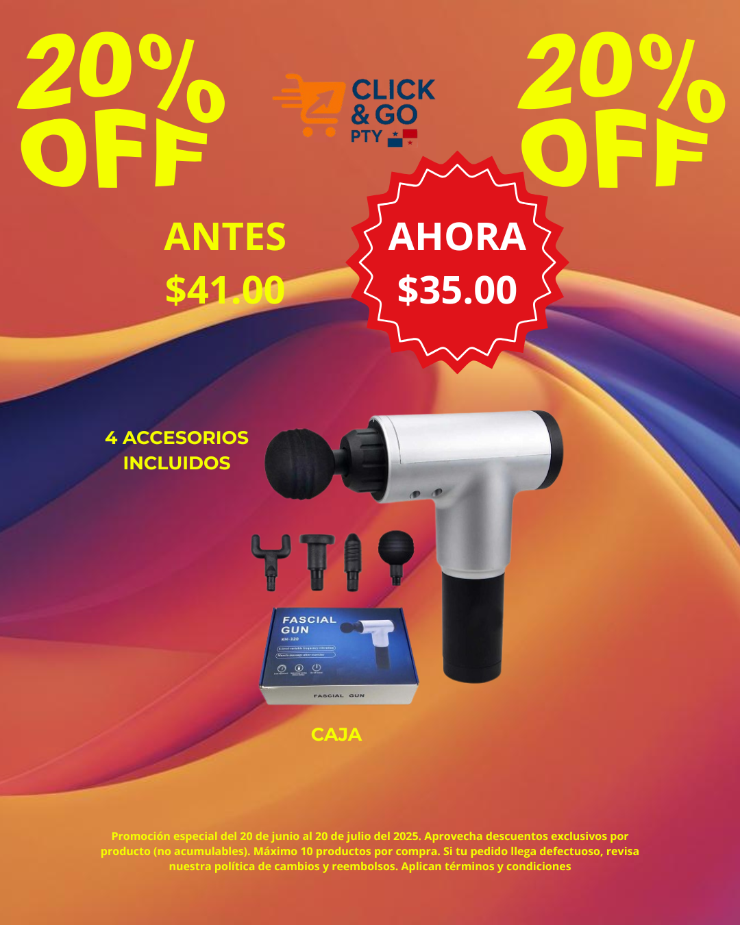 PISTOLA DE MASAJE
